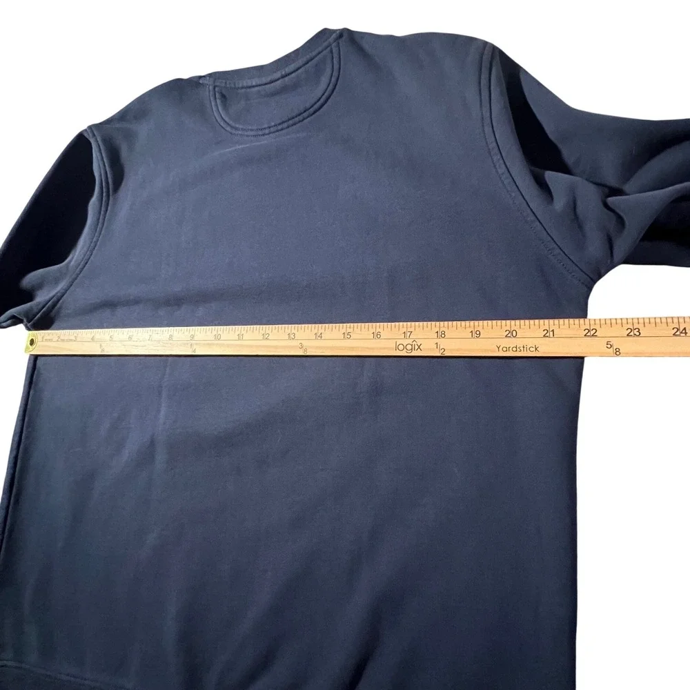 Brooks Brothers Sweatshirt Mens‎ Medium Navy Blue 1818 Crest Graphic Pullover